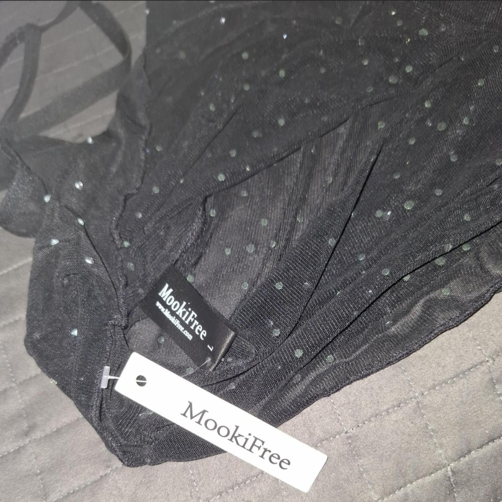 Black Sequince Intimates Set - Picture 4 of 4